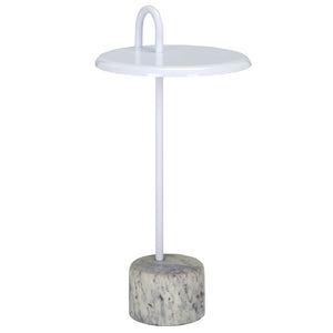 Safavieh Daichi Side Table - Modern Minimalist Accent Table With Durable Metal Frame & Crisp White Finish ACC5506A