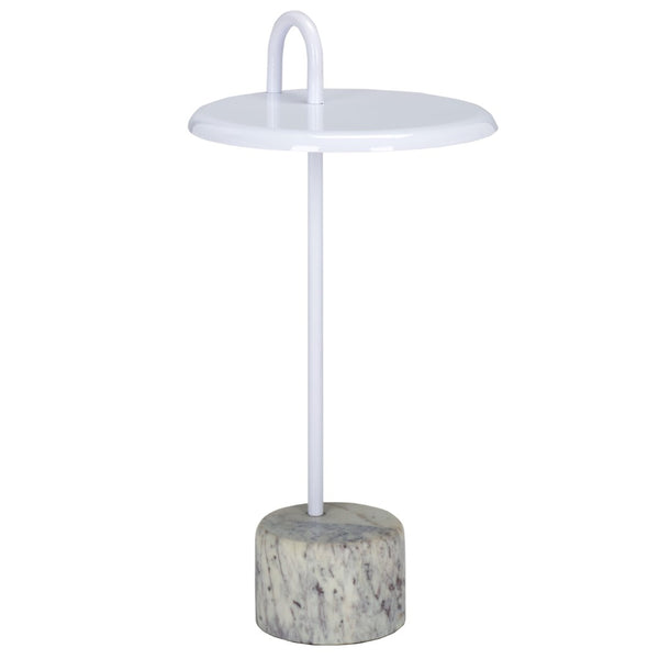 Safavieh Daichi Side Table - Modern Minimalist Accent Table With Durable Metal Frame & Crisp White Finish ACC5506A
