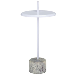 Safavieh Daichi Side Table - Modern Minimalist Accent Table With Durable Metal Frame & Crisp White Finish ACC5506A