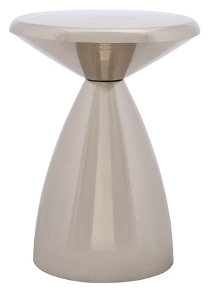 Safavieh Lisian Side Table - Sleek Silver Metal Design For Modern Homes, Durable & Stylish Accent Piece Silver Metal Acc5507a