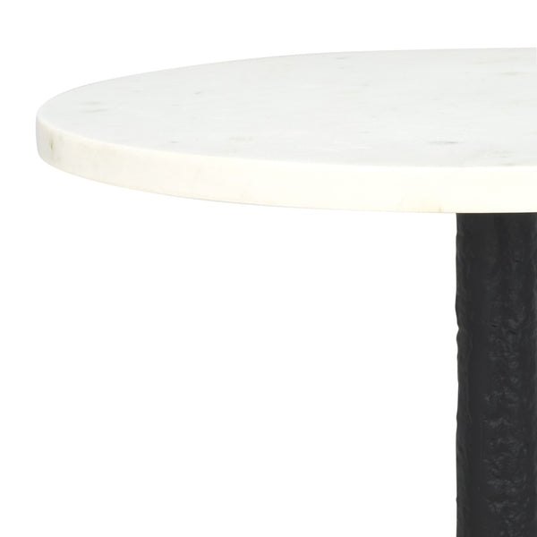 Safavieh Avanni Side Table - Glamorous Design With Compact Elegance For Living Rooms, Bedrooms, And More Black / Ivory ACC5510B