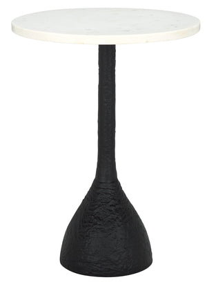 Safavieh Avanni Side Table - Glamorous Design With Compact Elegance For Living Rooms, Bedrooms, And More Black / Ivory ACC5510B