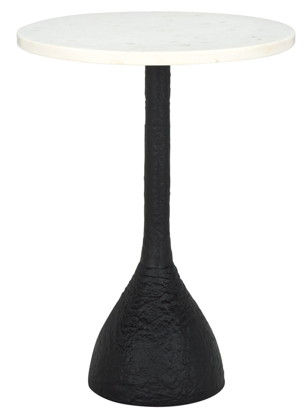 Safavieh Avanni Side Table - Glamorous Design With Compact Elegance For Living Rooms, Bedrooms, And More Black / Ivory ACC5510B