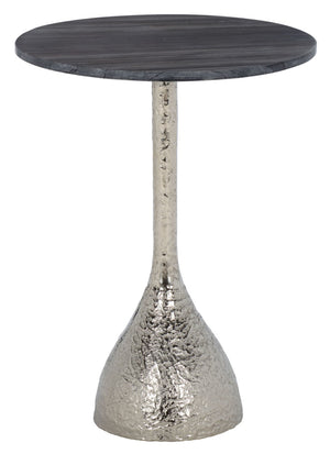 Safavieh Avanni Side Table - Glamorous Design With Compact Elegance For Living Rooms, Bedrooms, And More Silver / Black ACC5510C