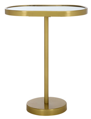 Safavieh Ikaky Side Table - Elegant Gold & Mirrored Accent Table For Modern Glam Decor, Perfect For Small Spaces ACC5511A