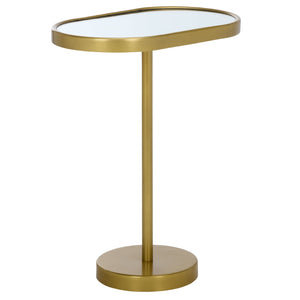 Safavieh Ikaky Side Table - Elegant Gold & Mirrored Accent Table For Modern Glam Decor, Perfect For Small Spaces ACC5511A