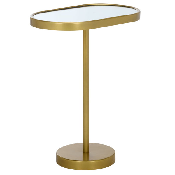 Safavieh Ikaky Side Table - Elegant Gold & Mirrored Accent Table For Modern Glam Decor, Perfect For Small Spaces ACC5511A