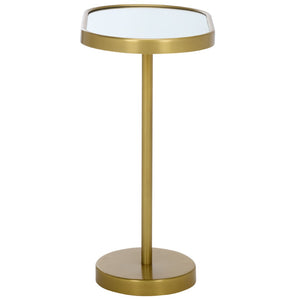 Safavieh Ikaky Side Table - Elegant Gold & Mirrored Accent Table For Modern Glam Decor, Perfect For Small Spaces ACC5511A