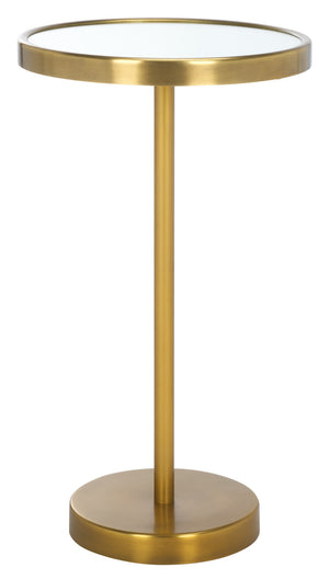 Safavieh Hentry Side Table – Elegant Gold/Mirror Finish, Compact Design For Modern & Glam Living Spaces ACC5512A