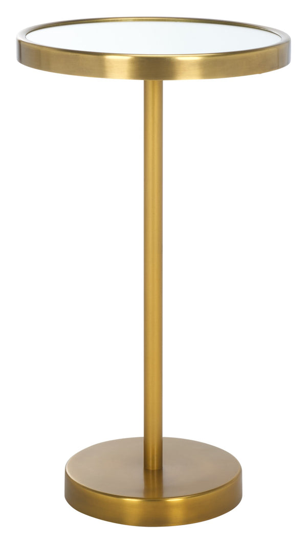 Safavieh Hentry Side Table – Elegant Gold/Mirror Finish, Compact Design For Modern & Glam Living Spaces ACC5512A