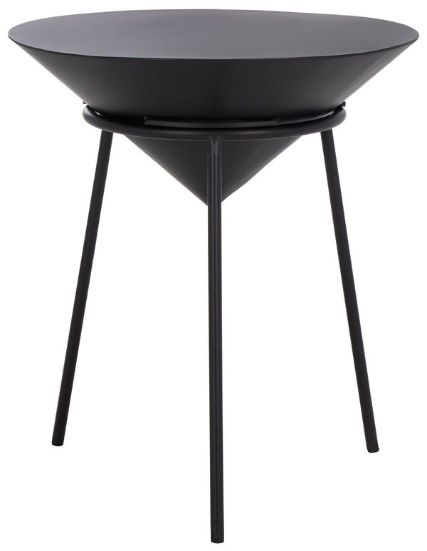 Safavieh Apuline Side Table - Sleek Black Metal Accent For Modern Home Decor, Versatile & Stylish Addition Black Metal Acc5513a