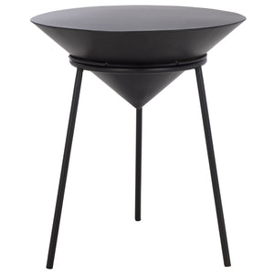 Safavieh Apuline Side Table - Sleek Black Metal Accent For Modern Home Decor, Versatile & Stylish Addition Black Metal Acc5513a