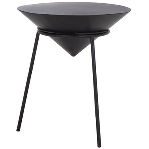 Safavieh Apuline Side Table - Sleek Black Metal Accent For Modern Home Decor, Versatile & Stylish Addition Black Metal Acc5513a