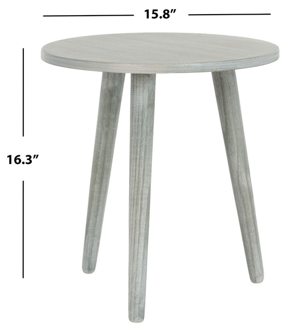Safavieh Orion Round Accent Table - Elegant Minimalist Design For Cozy Spaces, Perfect For Home Décor & Styling Slate  Grey ACC5700C