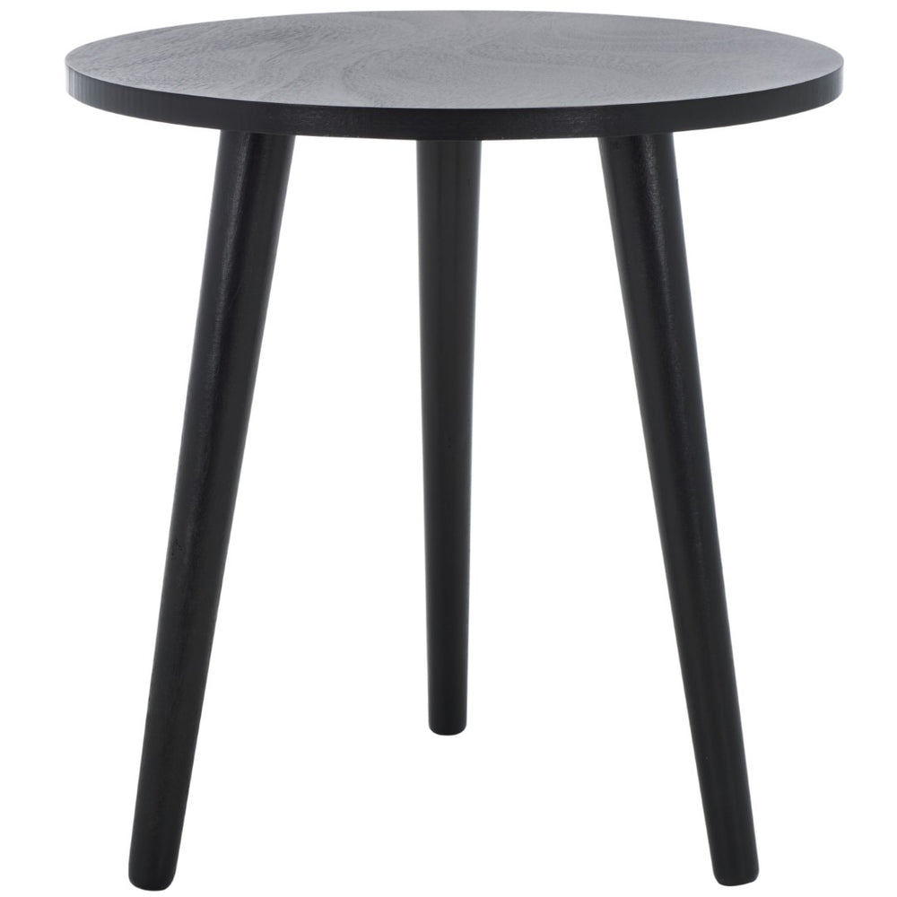 Safavieh Orion Round Accent Table - Elegant Minimalist Design For Cozy Spaces, Perfect For Home Décor & Styling Black ACC5700D