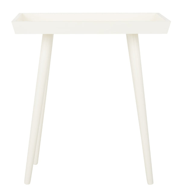 Safavieh Nonie Tray Accent Table - Scandinavian-Inspired Design For Stylish And Functional Living Spaces Vintage White ACC5701A
