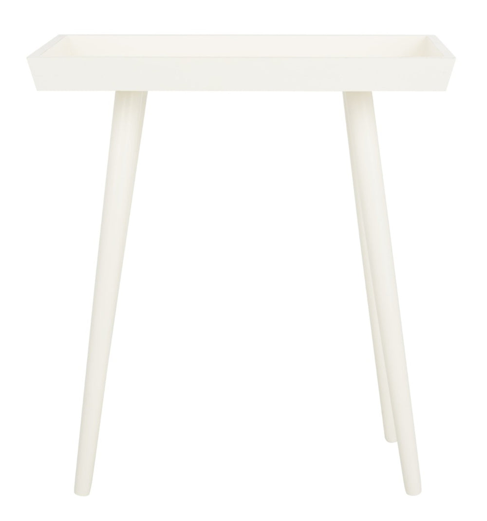 Safavieh Nonie Tray Accent Table - Scandinavian-Inspired Design For Stylish And Functional Living Spaces Vintage White ACC5701A