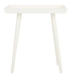Safavieh Nonie Tray Accent Table - Scandinavian-Inspired Design For Stylish And Functional Living Spaces Vintage White ACC5701A