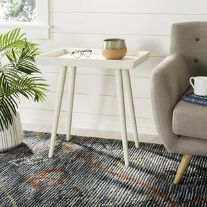 Safavieh Nonie Tray Accent Table - Scandinavian-Inspired Design For Stylish And Functional Living Spaces Vintage White ACC5701A