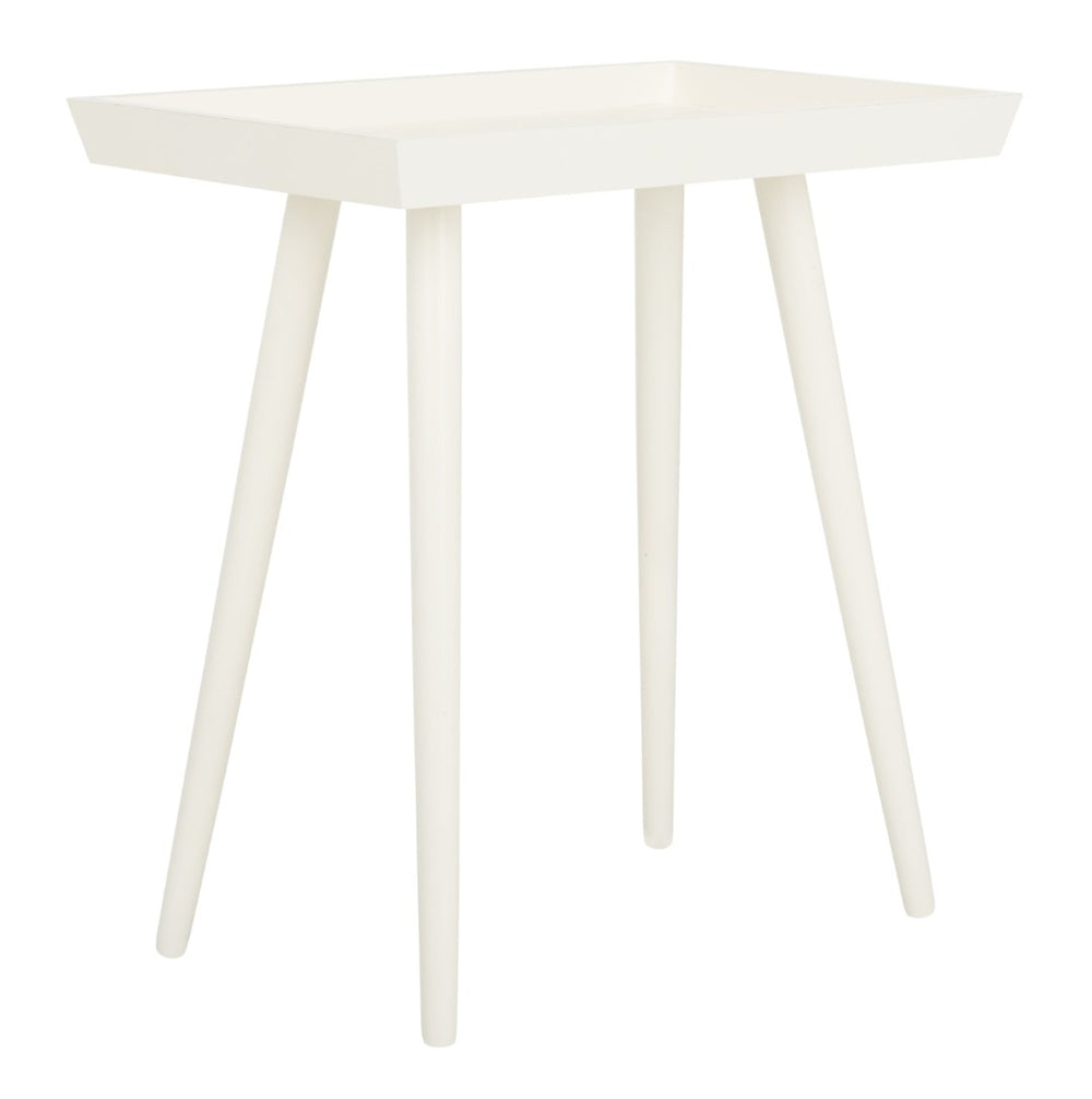 Safavieh Nonie Tray Accent Table - Scandinavian-Inspired Design For Stylish And Functional Living Spaces Vintage White ACC5701A
