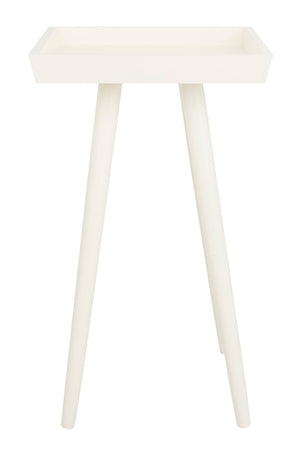 Safavieh Nonie Tray Accent Table - Scandinavian-Inspired Design For Stylish And Functional Living Spaces Vintage White ACC5701A