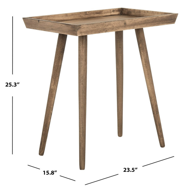 Safavieh Nonie Tray Accent Table - Scandinavian-Inspired Design For Stylish And Functional Living Spaces Light Brown ACC5701B