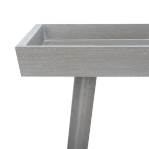 Safavieh Nonie Tray Accent Table - Scandinavian-Inspired Design For Stylish And Functional Living Spaces Slate  Grey ACC5701C