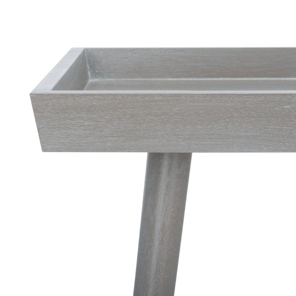 Safavieh Nonie Tray Accent Table - Scandinavian-Inspired Design For Stylish And Functional Living Spaces Slate  Grey ACC5701C