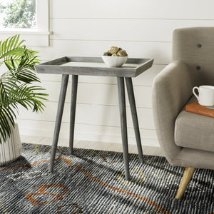 Safavieh Nonie Tray Accent Table - Scandinavian-Inspired Design For Stylish And Functional Living Spaces Slate  Grey ACC5701C