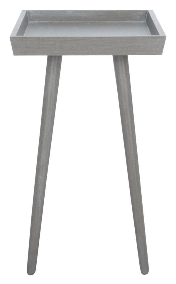 Safavieh Nonie Tray Accent Table - Scandinavian-Inspired Design For Stylish And Functional Living Spaces Slate  Grey ACC5701C