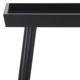 Safavieh Nonie Tray Accent Table  Black 23.5" x 15.8" x 25.3"