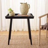 Safavieh Nonie Tray Accent Table  Black 23.5" x 15.8" x 25.3"