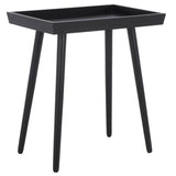 Safavieh Nonie Tray Accent Table  Black 23.5" x 15.8" x 25.3"