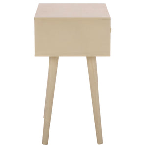 Safavieh LYLE Accent Table - Scandinavian-Inspired Design with Rich Color for Modern Living Spaces & Versatility Sand ACC5702G