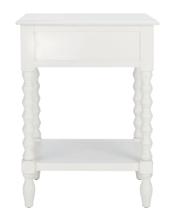 Safavieh Athena Accent Table - Classic Farmhouse Charm With Modern Design For Stylish Living Spaces And Storage Distressed White ACC5703A