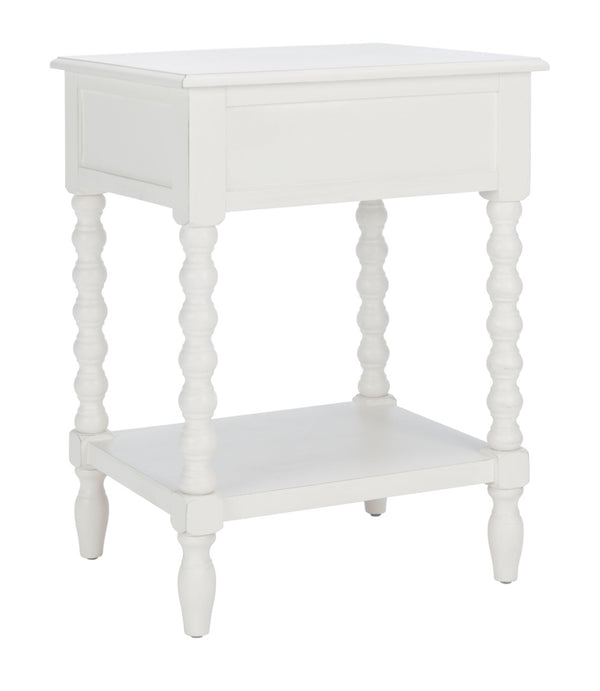 Safavieh Athena Accent Table - Classic Farmhouse Charm With Modern Design For Stylish Living Spaces And Storage Distressed White ACC5703A