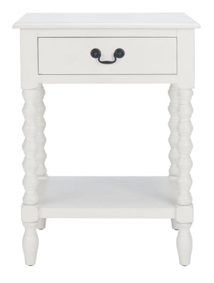 Safavieh Athena Accent Table - Classic Farmhouse Charm With Modern Design For Stylish Living Spaces And Storage Distressed White ACC5703A