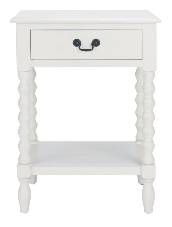 Safavieh Athena Accent Table - Classic Farmhouse Charm With Modern Design For Stylish Living Spaces And Storage Distressed White ACC5703A