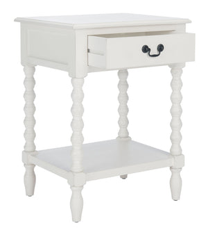 Safavieh Athena Accent Table - Classic Farmhouse Charm With Modern Design For Stylish Living Spaces And Storage Distressed White ACC5703A