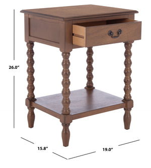 Safavieh Athena Accent Table - Classic Farmhouse Charm With Modern Design For Stylish Living Spaces And Storage Brown ACC5703C