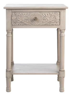 Safavieh Josie Elegant 1-Drawer Accent Table With Floral Carvings – Perfect For Living Rooms And Bedrooms ACC5706B