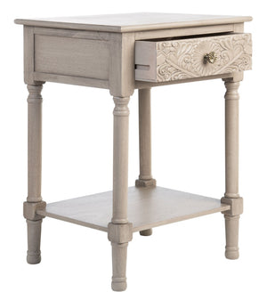 Safavieh Josie Elegant 1-Drawer Accent Table With Floral Carvings – Perfect For Living Rooms And Bedrooms ACC5706B