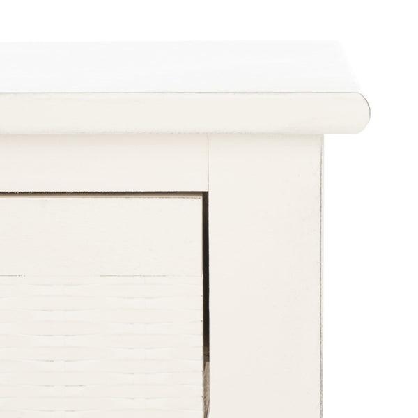 Safavieh Landers 1 Drawer Accent Table – Farmhouse Charm With Turned Legs And Versatile Storage For Every Room Distressed White ACC5708A