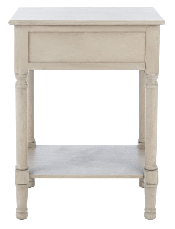 Safavieh Landers 1 Drawer Accent Table – Farmhouse Charm With Turned Legs And Versatile Storage For Every Room Greige ACC5708D