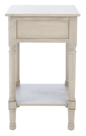 Safavieh Landers 1 Drawer Accent Table – Farmhouse Charm With Turned Legs And Versatile Storage For Every Room Greige ACC5708D