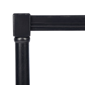 Safavieh Rafiki Rectangle Accent Table - British Colonial Charm With Elegant Turned Legs For Any Room Black ACC5710B