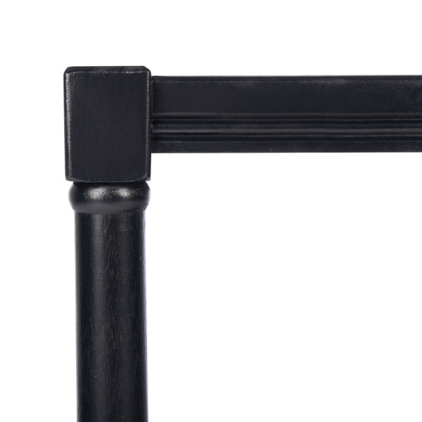 Safavieh Rafiki Rectangle Accent Table - British Colonial Charm With Elegant Turned Legs For Any Room Black ACC5710B