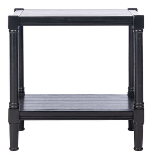 Safavieh Rafiki Rectangle Accent Table - British Colonial Charm With Elegant Turned Legs For Any Room Black ACC5710B