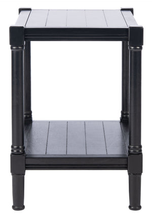Safavieh Rafiki Rectangle Accent Table - British Colonial Charm With Elegant Turned Legs For Any Room Black ACC5710B