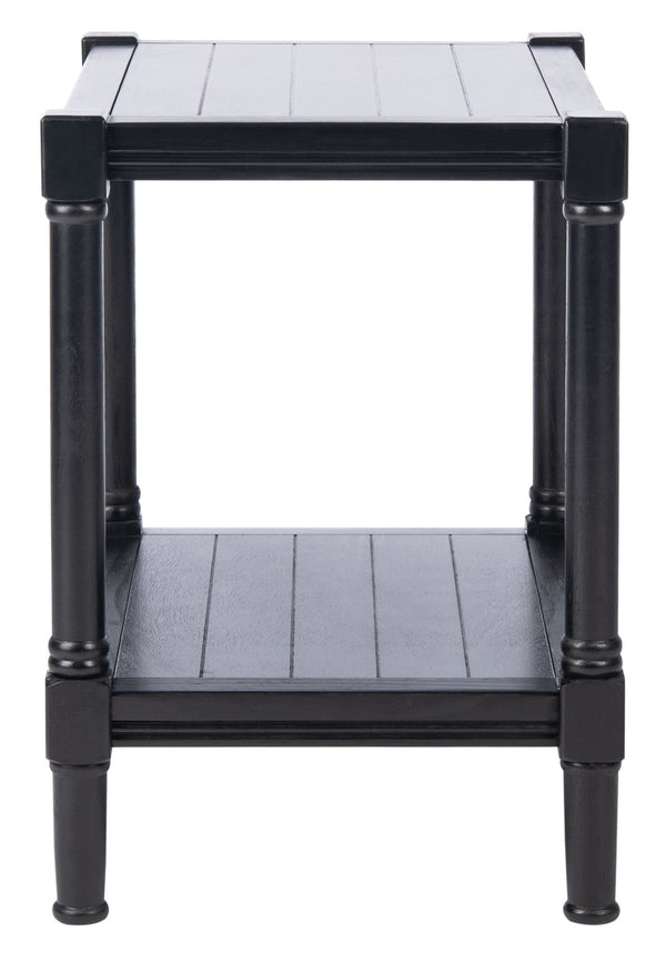 Safavieh Rafiki Rectangle Accent Table - British Colonial Charm With Elegant Turned Legs For Any Room Black ACC5710B